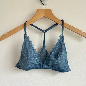 Victoria's Secret Soft Blue Lace Bralette